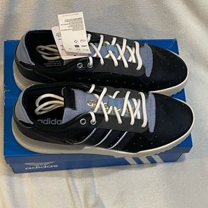 Adidas retro black leather. Men’s 10. New in box. Ultra boost.